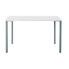 The 24 x 48 OE1 Table from Herman Miller with the glacier frame and studio white laminate table top. 