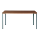 The 30 x 60 OE1 Table from Herman Miller with the glacier frame and walnut veneer table top. 