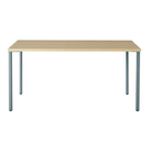 The 30 x 60 OE1 Table from Herman Miller with the glacier frame and white ash veneer table top. 