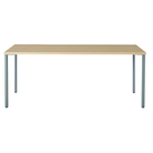 The 30 x 72 OE1 Table from Herman Miller with the glacier frame and white ash veneer table top. 
