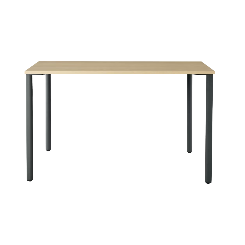 The 18 x 48 OE1 Table from Herman Miller with the graphite frame and white ash veneer table top. 