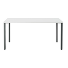The 30 x 60 OE1 Table from Herman Miller with the graphite frame and studio white laminate table top. 