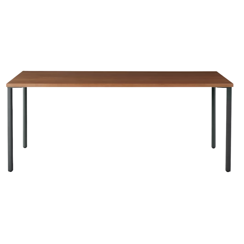 The 30 x 72 OE1 Table from Herman Miller with the graphite frame and walnut table top. 