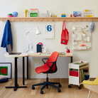 The OE1 Table from Herman Miller in a home office. all-groups