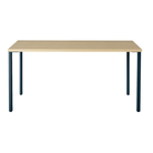 The 30 x 60 OE1 Table from Herman Miller with the nightfall frame and white ash veneer table top.