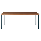 The 30 x 72 OE1 Table from Herman Miller with the nightfall frame and walnut veneer table top.