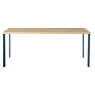 The 30 x 72 OE1 Table from Herman Miller with the nightfall frame and white ash veneer table top.