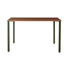 The 18 x 48 OE1 Table from Herman Miller with the olive frame and walnut veneer table top.