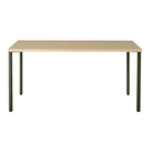 The 30 x 60 OE1 Table from Herman Miller with the olive frame and white ash veneer table top.