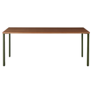 The 30 x 72 OE1 Table from Herman Miller with the olive frame and walnut veneer table top.