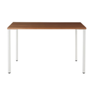 The 24 x 48 OE1 Table from Herman Miller with the studio white frame and walnut veneer table top.