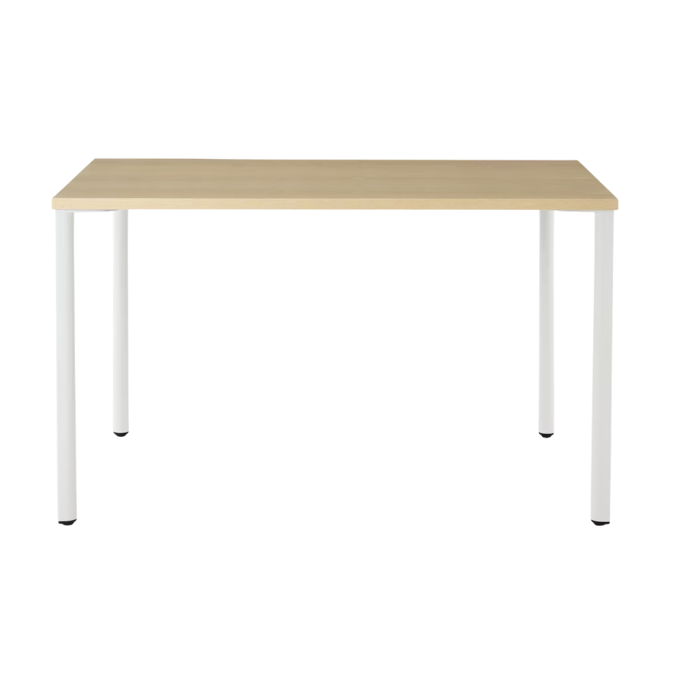 The 24 x 48 OE1 Table from Herman Miller with the studio white frame and color table top.