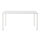 The 30 x 60 OE1 Table from Herman Miller with the studio white frame and studio white laminate table top.
