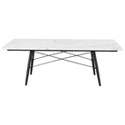 The carrara and ebony Rectangular Eames Coffee Table from Herman Miller.