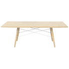 The white ash Rectangular Eames Coffee Table from Herman Miller.