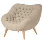 The Rohde Easy Chair from Herman Miller with the basket mode upholstery and oak leg finish.