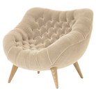 The Rohde Easy Chair from Herman Miller with the capiz mohair supreme upholstery and oak leg finish.