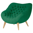 The Rohde Easy Chair from Herman Miller with the celtic mode upholstery and oak leg finish.