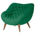 The Rohde Easy Chair from Herman Miller with the celtic mode upholstery and walnut leg finish.