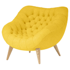 The Rohde Easy Chair from Herman Miller with the clarion luce upholstery and oak leg finish.