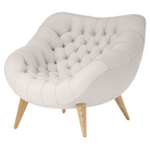 The Rohde Easy Chair from Herman Miller with the lotus prone leather upholstery and oak leg finish.