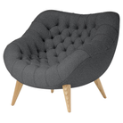 The Rohde Easy Chair from Herman Miller with the molecule beck upholstery and oak leg finish.
