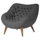 The Rohde Easy Chair from Herman Miller with the walnut beck upholstery and oak leg finish.