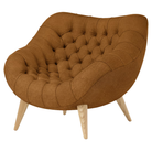 The Rohde Easy Chair from Herman Miller with the nutmeg mode upholstery and oak leg finish.