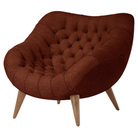The Rohde Easy Chair from Herman Miller with the pathway mode upholstery and walnut leg finish.