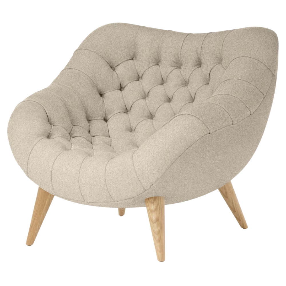 The Rohde Easy Chair from Herman Miller with the patisserie beck upholstery and oak leg finish.