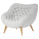 The Rohde Easy Chair from Herman Miller with the relic luce upholstery and oak leg finish.