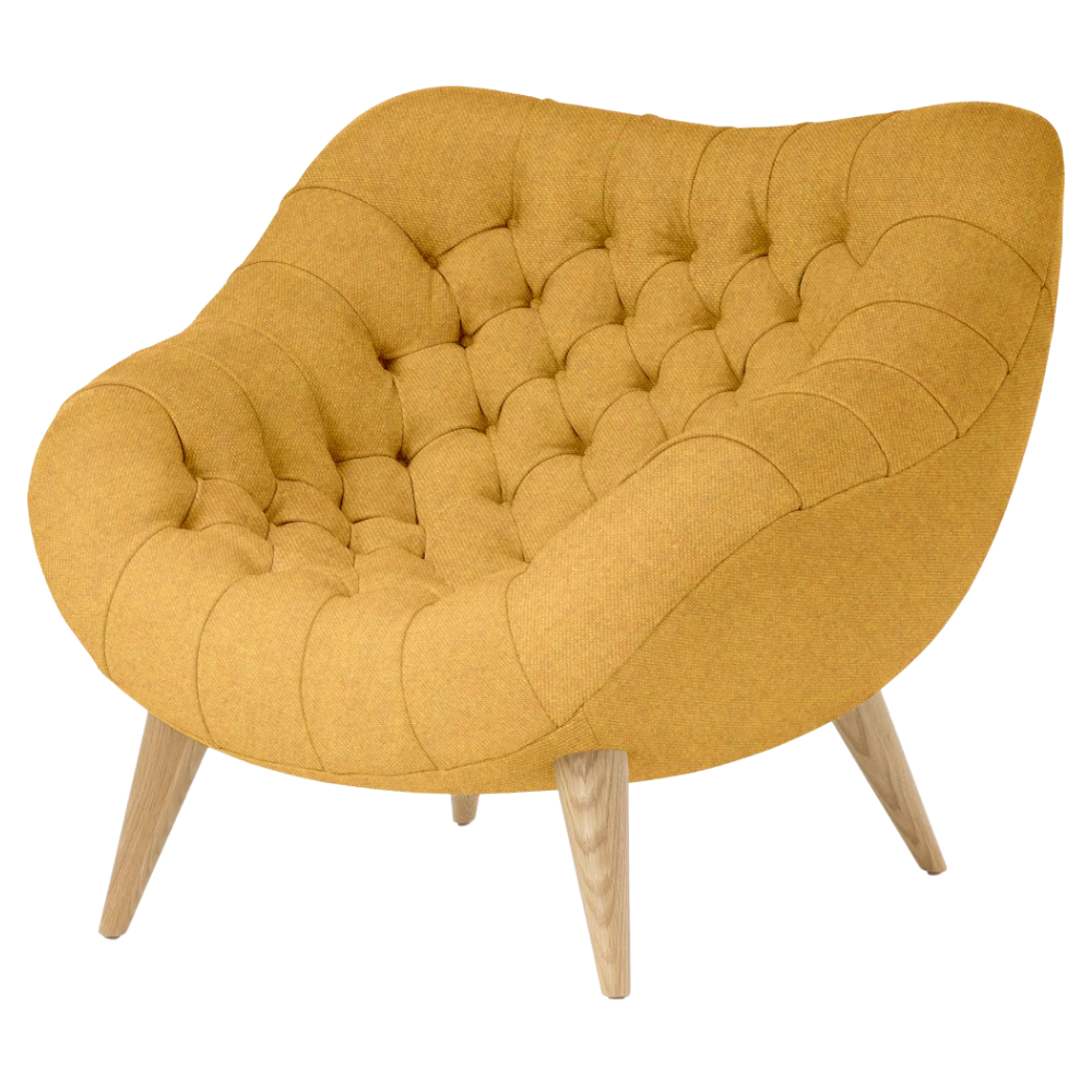 The Rohde Easy Chair from Herman Miller with the retrospect beck upholstery and oak leg finish.