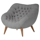 The Rohde Easy Chair from Herman Miller with the scoria luce upholstery and walnut leg finish.