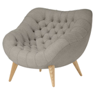 The Rohde Easy Chair from Herman Miller with the sycamore mode upholstery and oak leg finish.