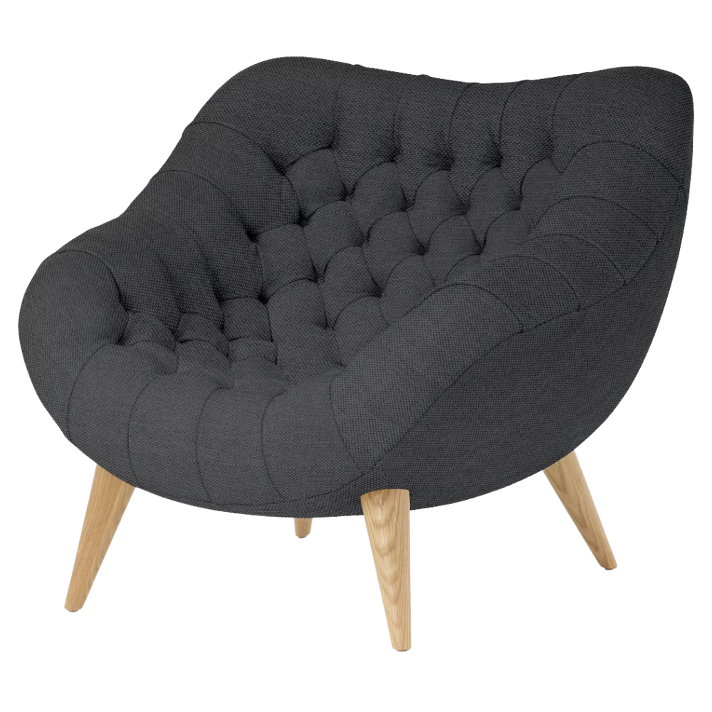 The Rohde Easy Chair from Herman Miller with the talus mode upholstery and oak leg finish.