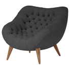 The Rohde Easy Chair from Herman Miller with the talus mode upholstery and walnut leg finish.