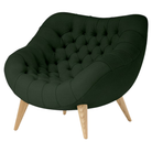 The Rohde Easy Chair from Herman Miller with the vine prone leather upholstery and oak leg finish.
