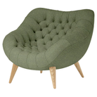 The Rohde Easy Chair from Herman Miller with the woodlet beck upholstery and oak leg finish.