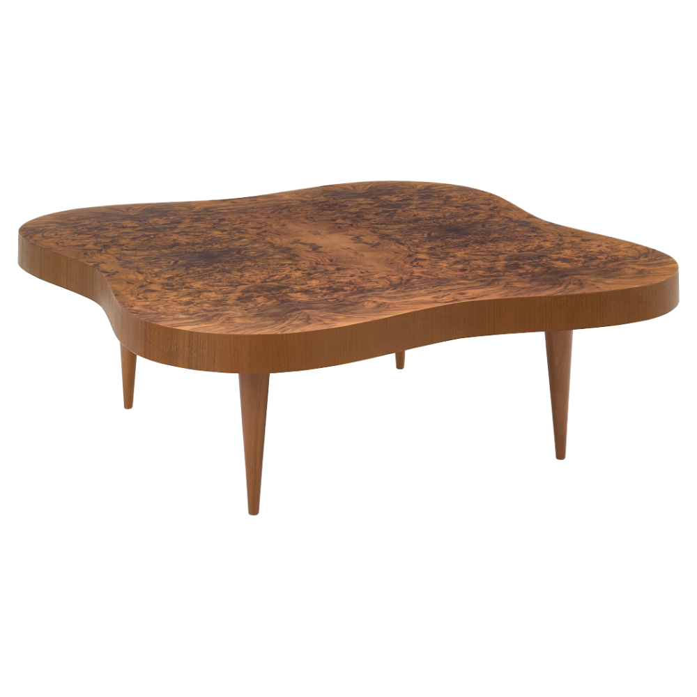 The walnut burl Rohde Paldao Coffee Table from Herman Miller.