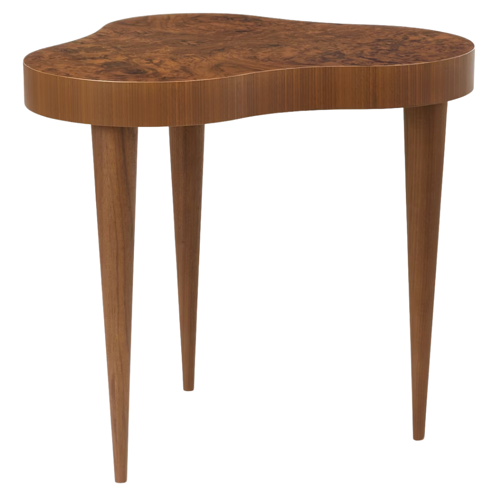 The high ebony burl Rohde Paldao Side Table from Herman Miller.