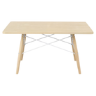 The Square Eames Coffee Table from Herman Miller with the white ash table top and legs.