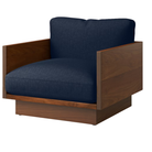 The Tudor Walnut Pawson Drift Lounge Chair from Herman Miller with mode society upholstery.