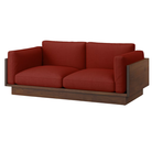 The Tudor Walnut Pawson Drift 80" Sofa from Herman Miller with mode alder upholstery.