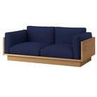 The White Oak Pawson Drift 80" Sofa from Herman Miller with beck inkpad upholstery.