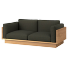 The White Oak Pawson Drift 80" Sofa from Herman Miller with isa connect upholstery.