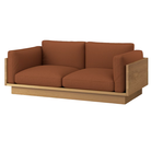 The White Oak Pawson Drift 80" Sofa from Herman Miller with isa foxtrot upholstery.