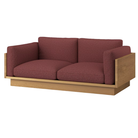 The White Oak Pawson Drift 80" Sofa from Herman Miller with luce coulis upholstery.