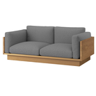 The White Oak Pawson Drift 80" Sofa from Herman Miller with luce scoria upholstery.
