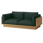 The White Oak Pawson Drift 80" Sofa from Herman Miller with mode outdoors upholstery.