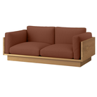 The White Oak Pawson Drift 80" Sofa from Herman Miller with passage contessa upholstery.